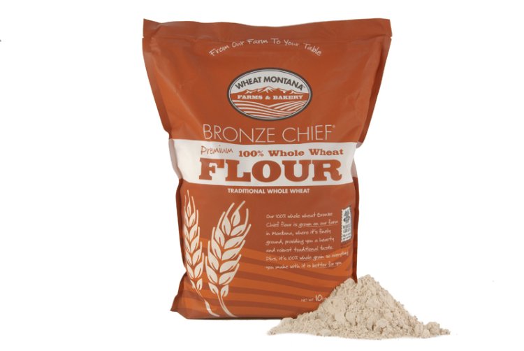 Bronze Chief Whole Wheat Flour - Wheat Montana (5 Pound Bag) - Click Image to Close