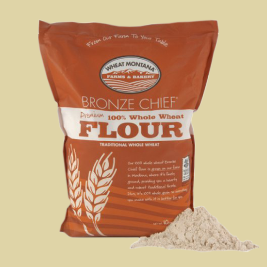Bronze Chief Whole Wheat Flour - Wheat Montana (10 Pound Bag) - Click Image to Close