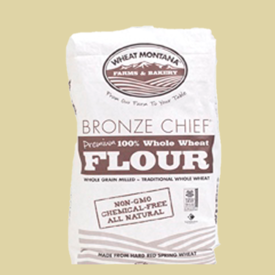 Bronze Chief Whole Wheat Flour - Wheat Montana (50 Pound Bag) - Click Image to Close