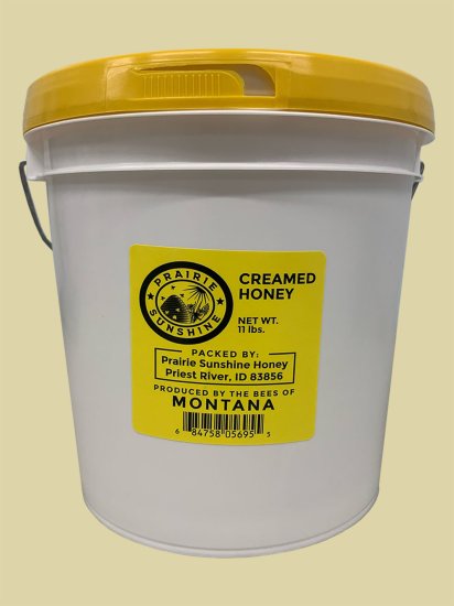 Prairie Sunshine Honey - Creamed Honey - 11 Pound Tub - From Montana USA! - Click Image to Close