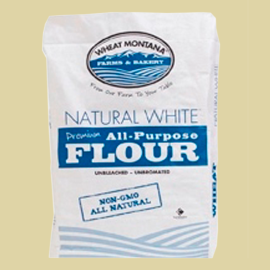 Natural White Wheat Flour - Wheat Montana (25 Pound Bag) - Click Image to Close