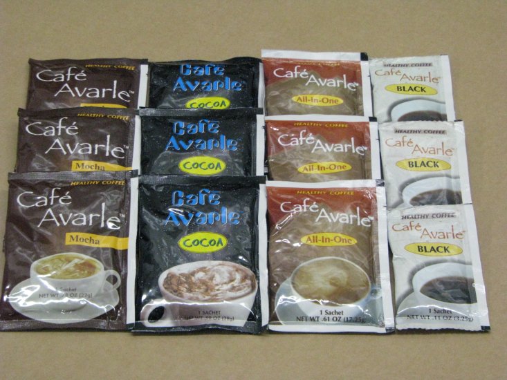 Cafe Avarle All Products Sample Package - 3 Samples each - Click Image to Close