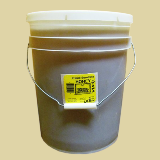 Prairie Sunshine Honey - 5 Gallon Pail (60 Pounds) From Montana USA! - Click Image to Close