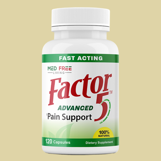 Factor 5 Inflammation and Pain Relief - 120 Capsules - Click Image to Close