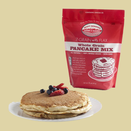 7-Grain with Flaxseed Pancake Mix - Wheat Montana (2 Pound Bag) - Click Image to Close