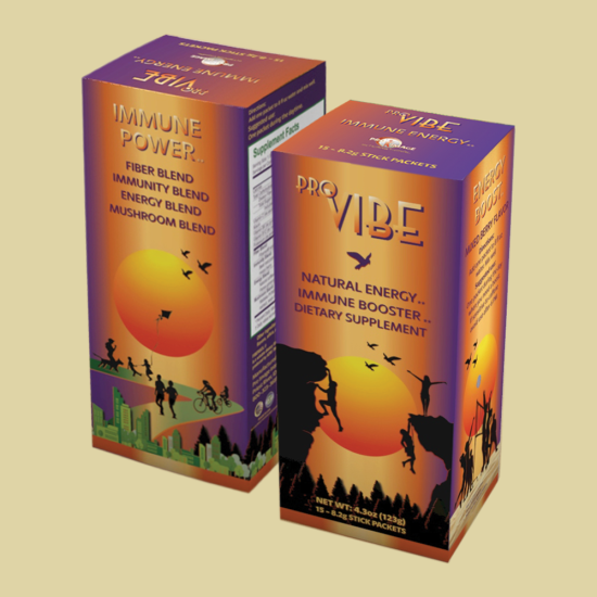 Pro Vibe - Healthy Energy - Immune Support - (15 Powdered Stick Packs) - Click Image to Close