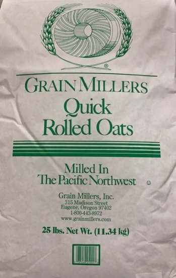 Quick Rolled Oats Non-GMO Glyphosate Free (25 Pounds) - Click Image to Close