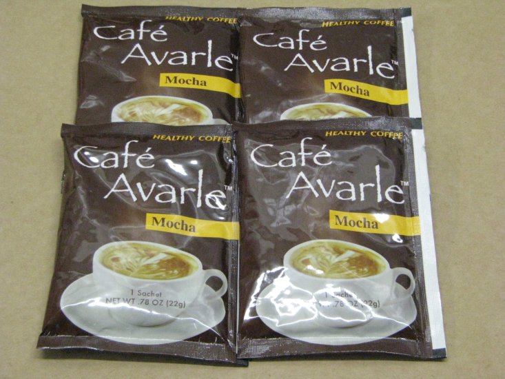 Cafe Avarle Mocha with Ganoderma & Cordyceps - 4 Sample Packs - Click Image to Close