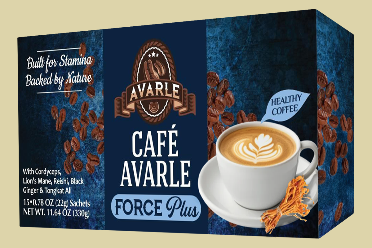 Café Avarle Force plus Coffee w/Black Ginger, Tongkat Ali - (15 Pk/Box)