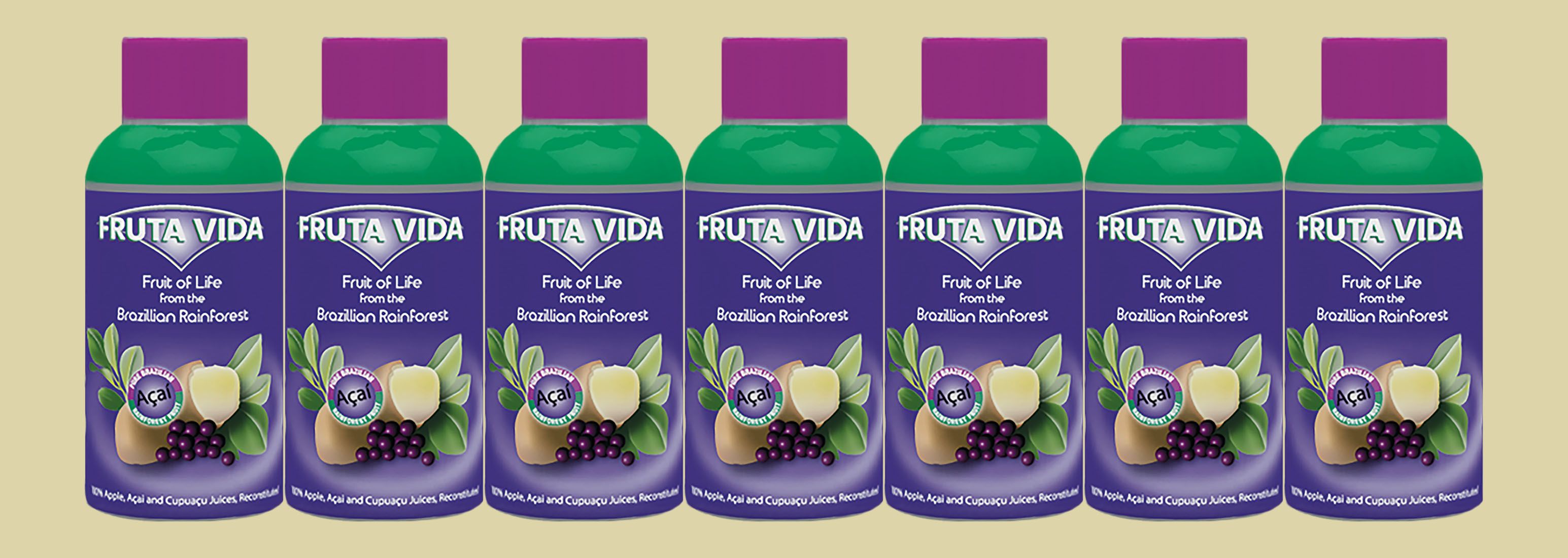 Fruta Vida - Sampler Package 7x2 oz Bottles - Free Shipping USA Only
