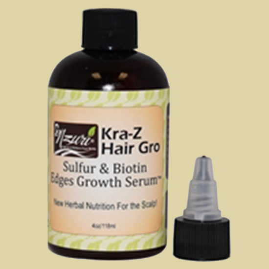 Nzuri Kra-z Hair Gro Sulfur and Biotin Serum - 4 Ounce - Click Image to Close