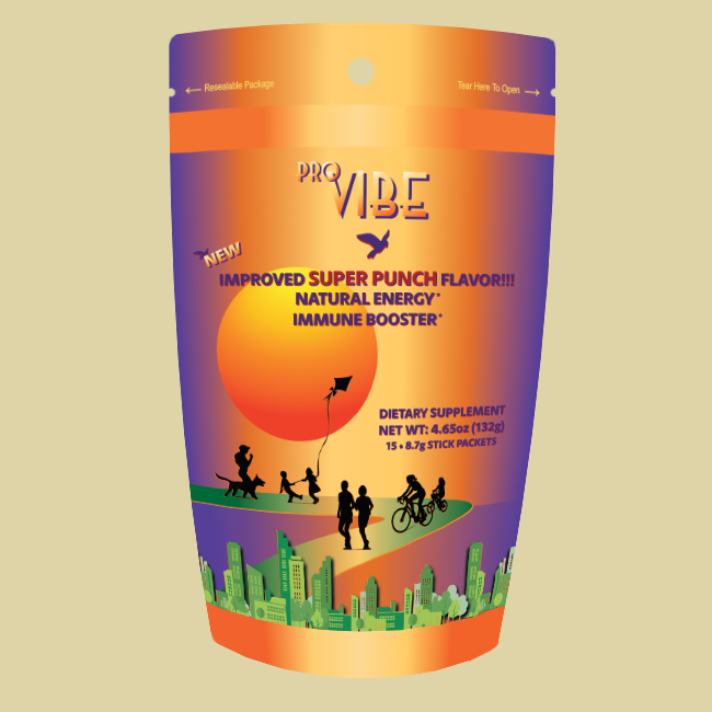 Pro Vibe Super Punch - Healthy Energy - Immune Support - (15 Powdered Stick Packs) Pro Vibe Super Punch - Healthy Energy - Immune Support - (15 Powdered Stick Packs)